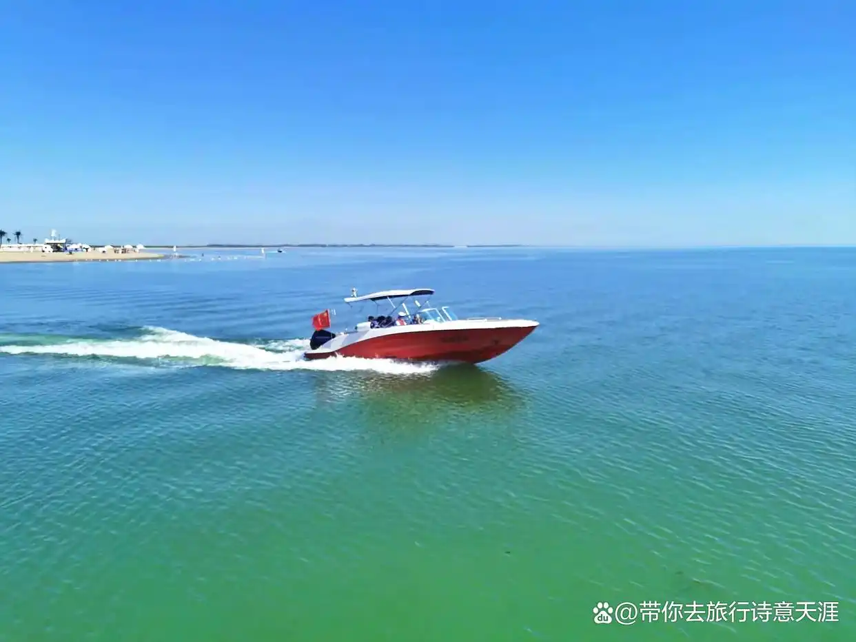 新疆博斯腾湖的大河口风光