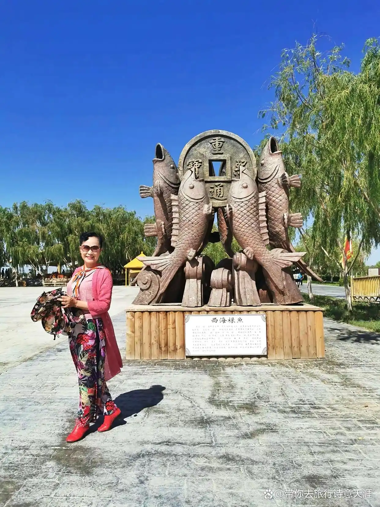 新疆博斯腾湖的大河口风光