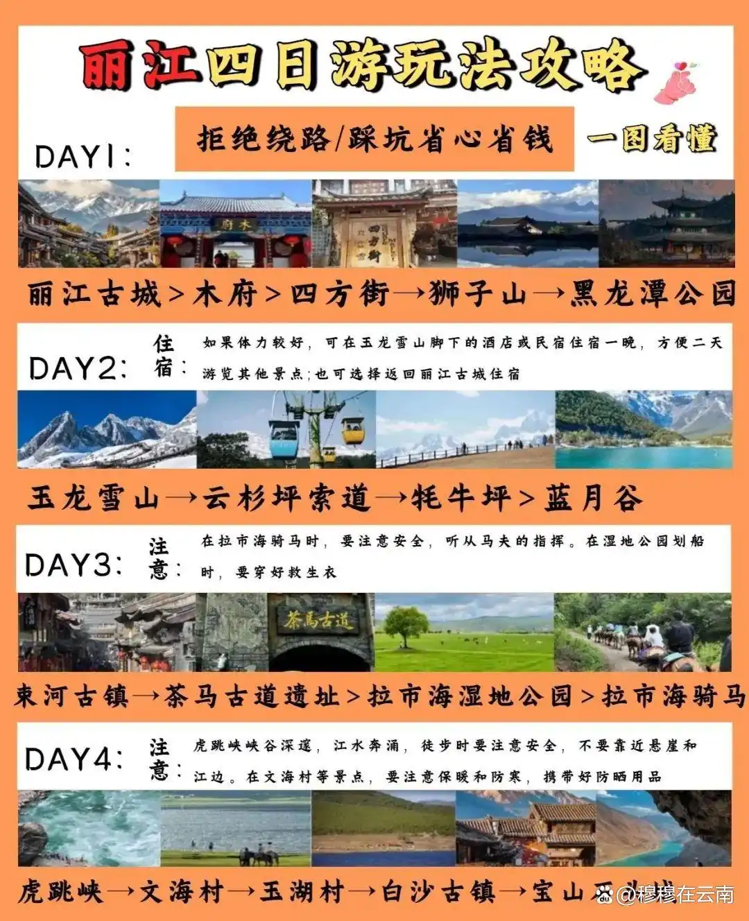 第一次去丽江旅游一定要看！丽江超全旅游攻略，太详细了！