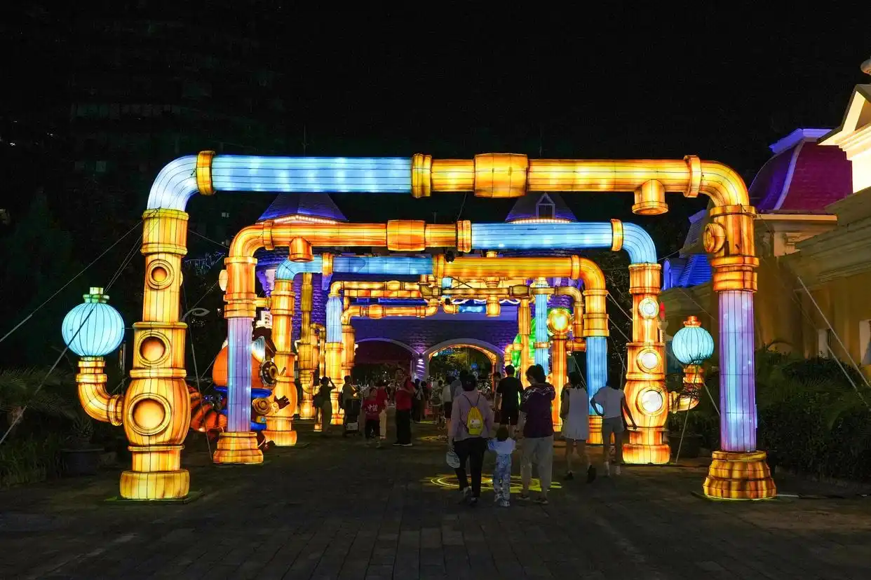 石景山游乐园国庆彩灯游园会剧透来了，多图抢先看
