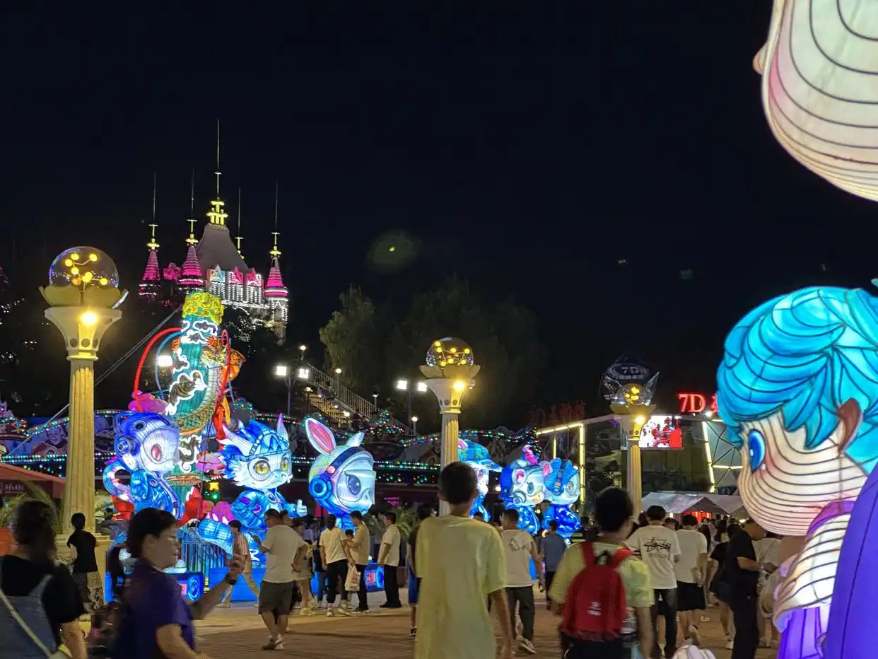 石景山游乐园国庆彩灯游园会剧透来了，多图抢先看