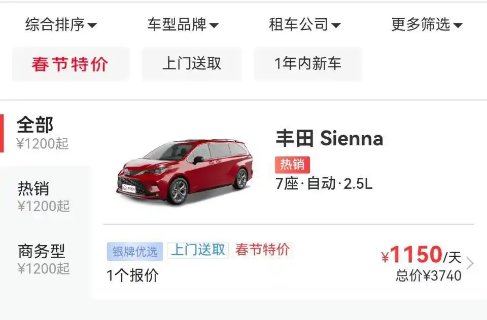 新春新消费｜租车价格一天一变，5天起租仍一车难求