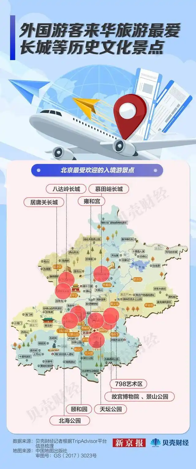 数读｜我们发现60个入境游热门景点 外国游客爱京沪也爱小城