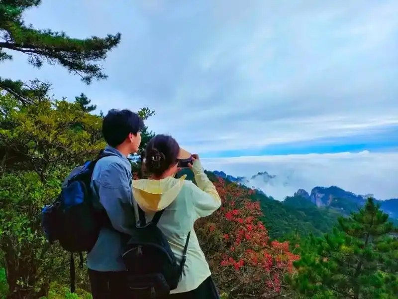 组图｜国庆当天，29753名游客打卡黄山