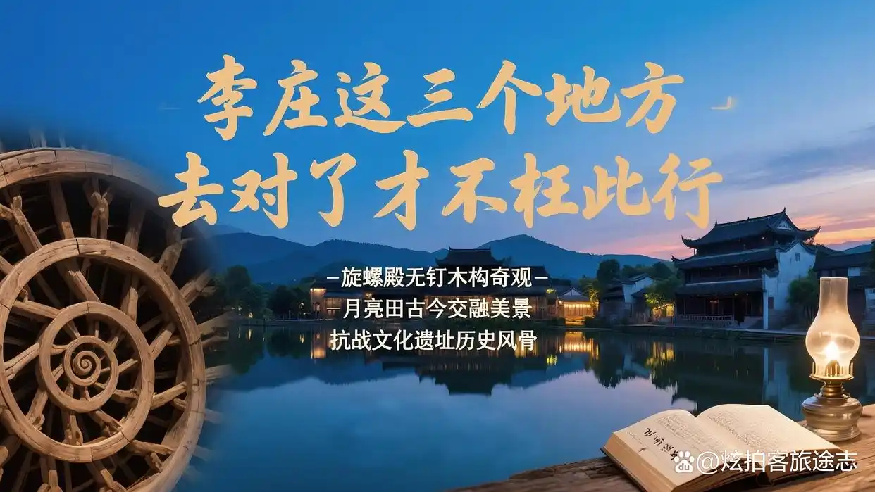 李庄这三个地方去对了，才不枉此行！