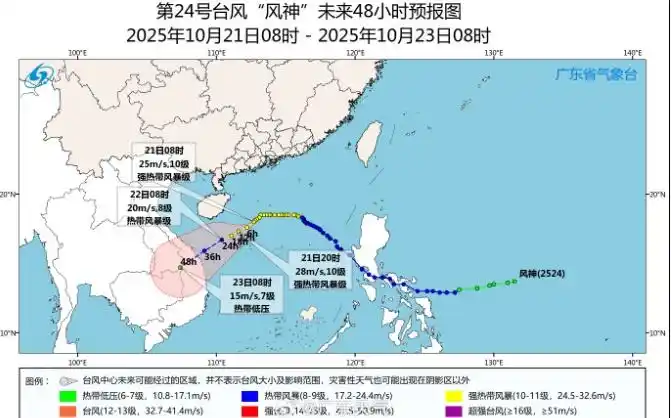 台风“风神”还会增强！明后两天广东气温再降