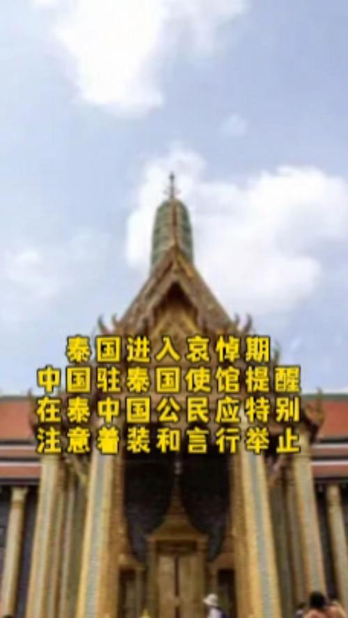 泰国全国进入哀悼期！中使馆提醒→