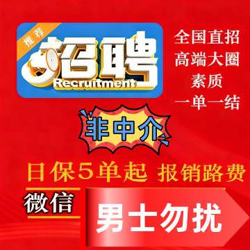 全国招聘商务伴游·大圈