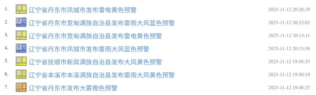 今晚天气有变！辽宁多地发布预警信息
