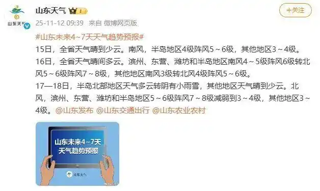 新一股强冷空气将来袭！山东这些地方或迎今冬“初雪”，未来几天青岛的天气……