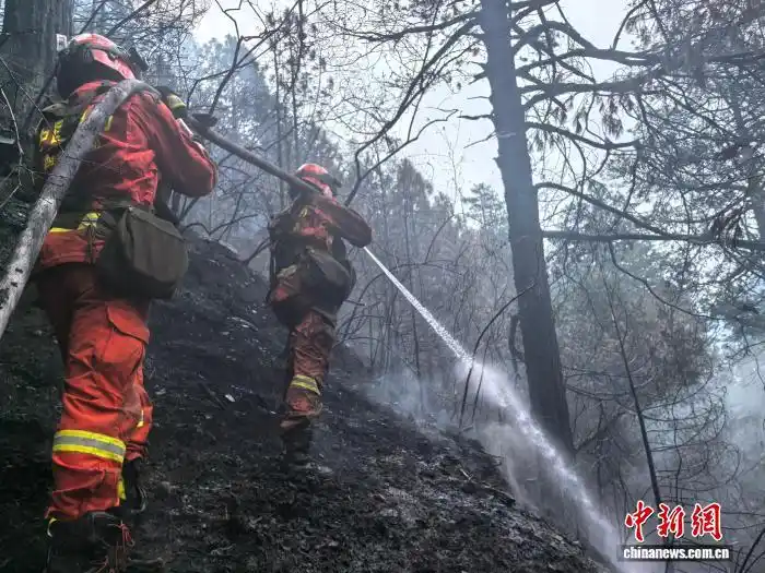 西藏林芝察隅县森林消防中队守护藏东南绿水青山