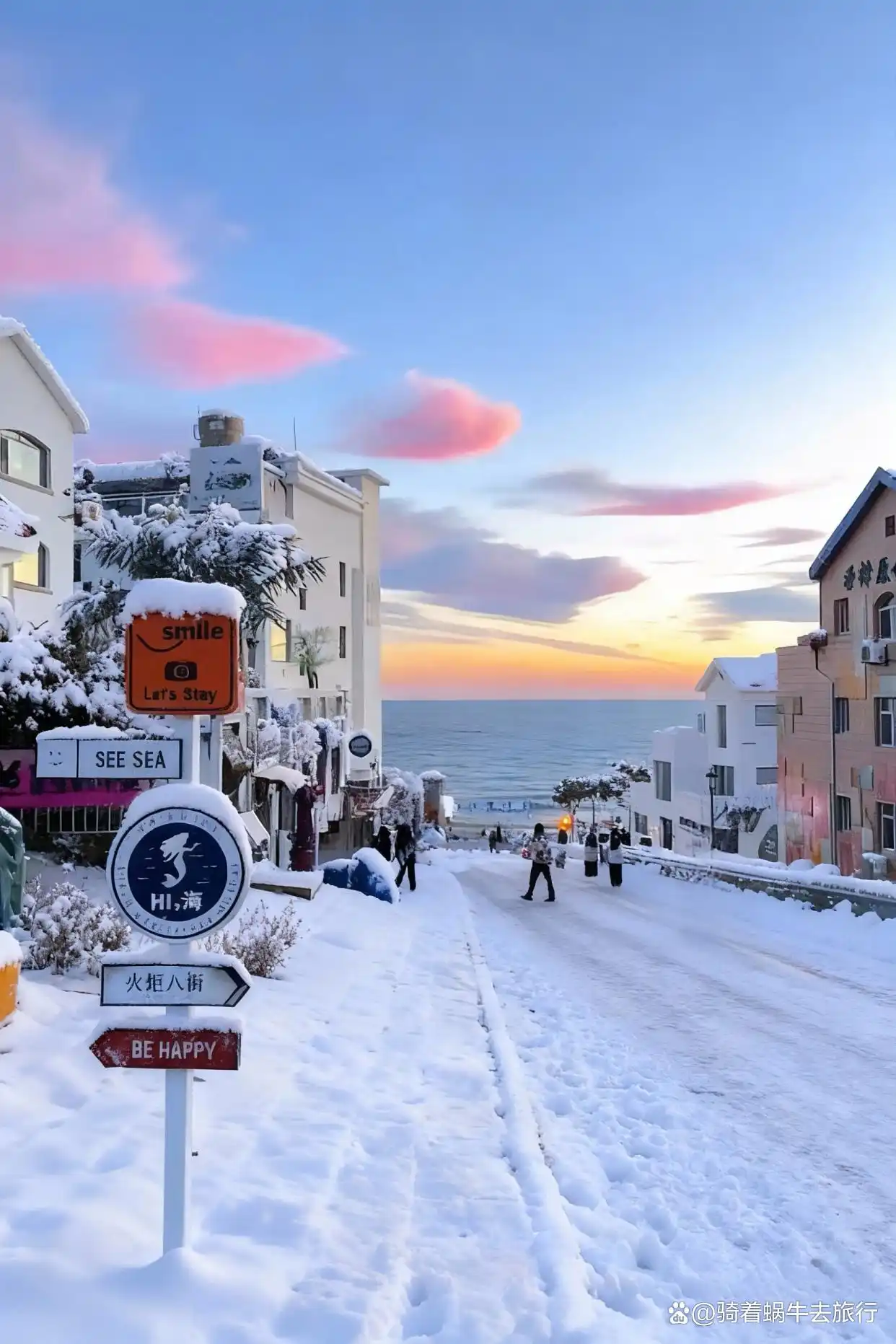 下雪后的威海，简直是童话照进现实️️！