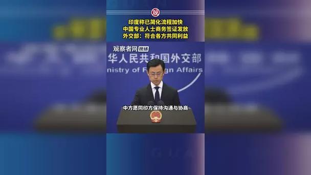印度加快办理中国专业人士签证，外交部回应