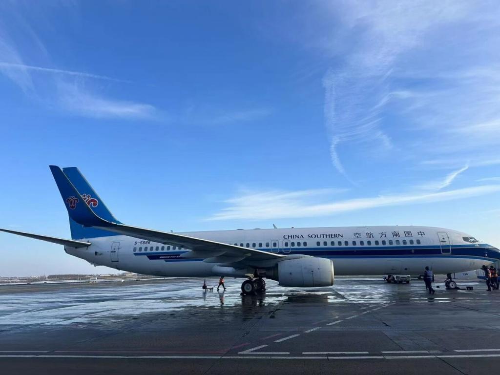 南航复航哈尔滨至符拉迪沃斯托克直飞航线