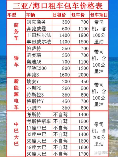 在海口租车需要多少钱