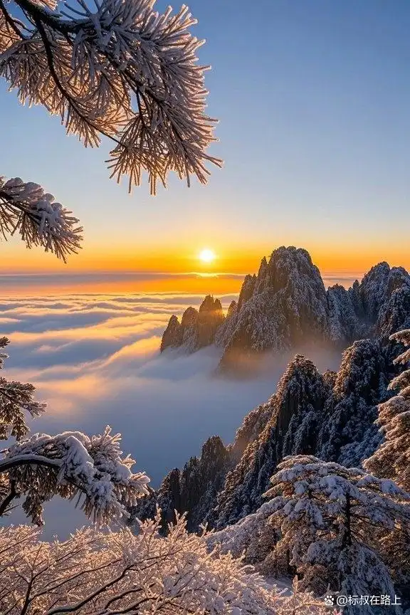 黄山雪景，人间绝美！