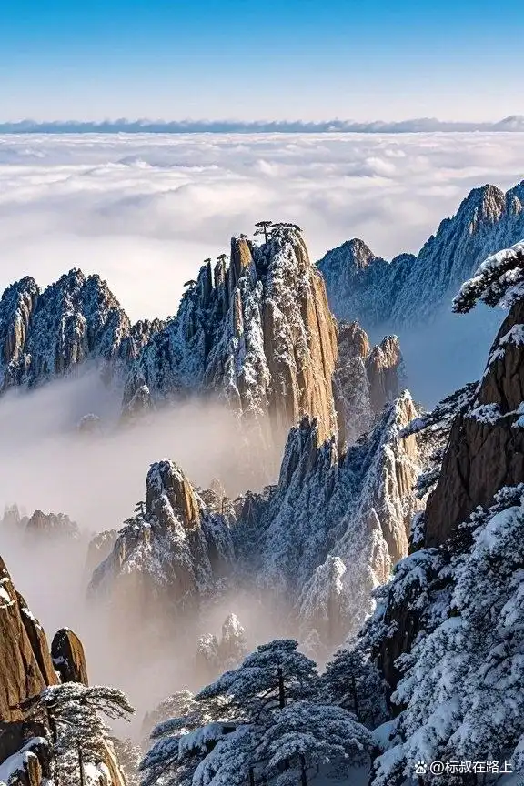黄山雪景，人间绝美！