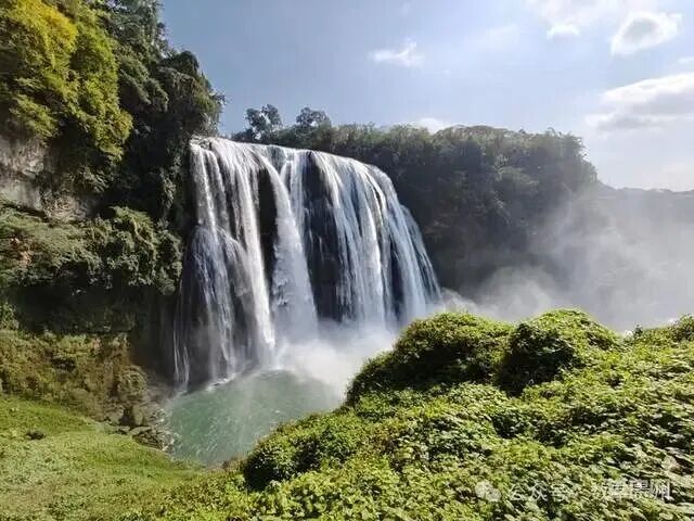 褪去喧嚣显壮阔！初冬的黄果树大瀑布成为游客热门打卡地