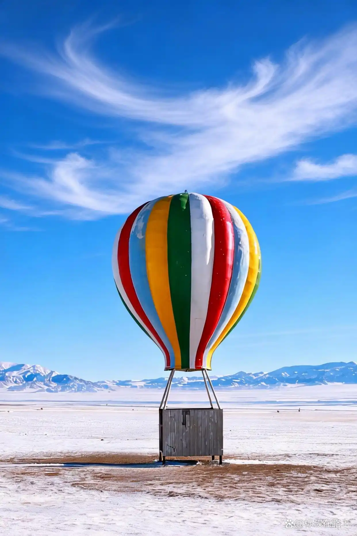 赛里木湖的冬天，像是沉入粉蓝色梦境！