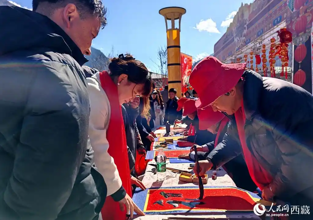 西藏林芝：边境村响起新春欢歌