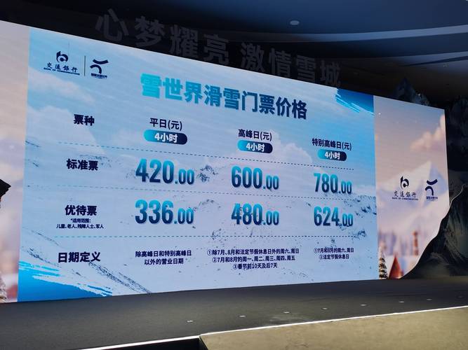 冰雪大世界调整运营时间及门票价格