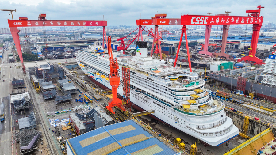 第二艘国产大型邮轮3月出坞，预计年底前交付