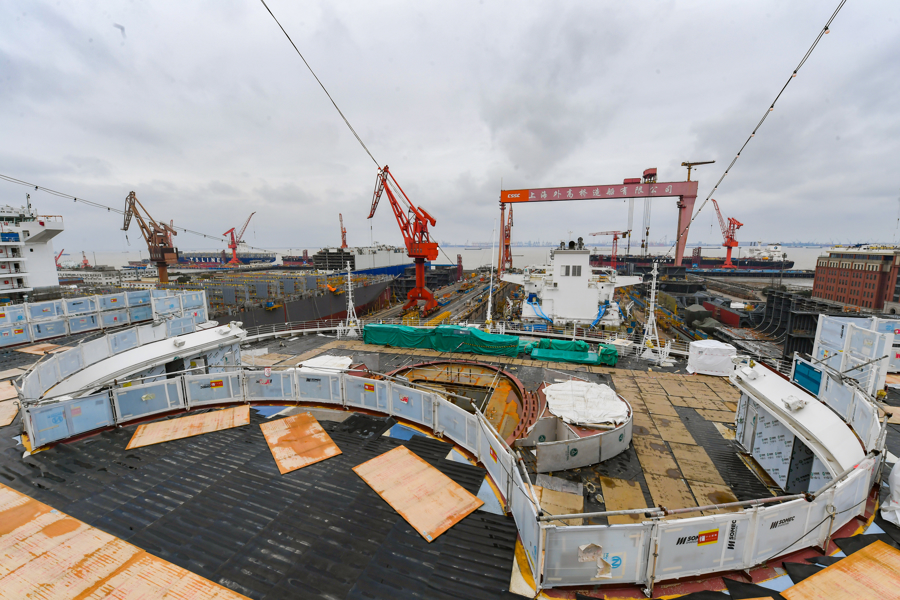 第二艘国产大型邮轮3月出坞，预计年底前交付