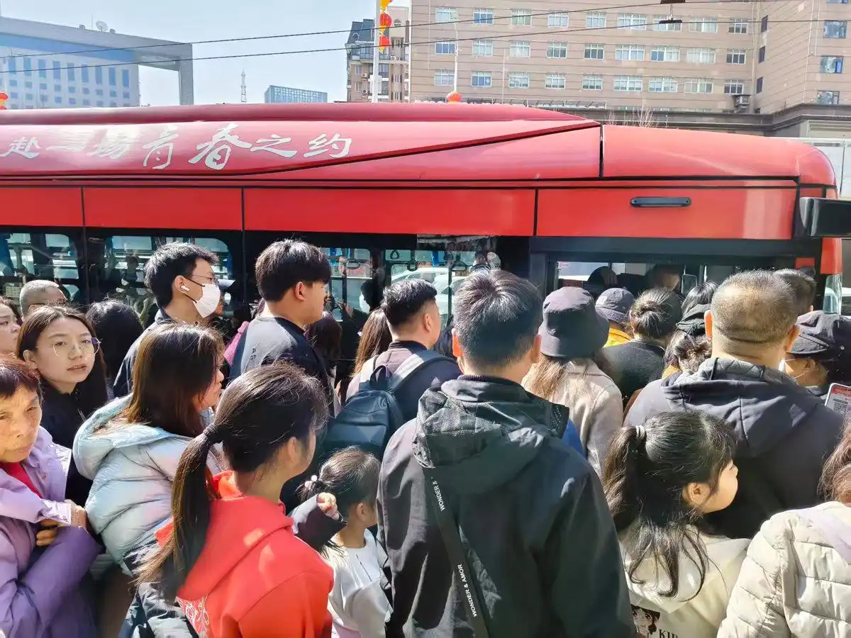 春节单日客流达3200人次，武汉D112路定制公交成网红景点“便民线”