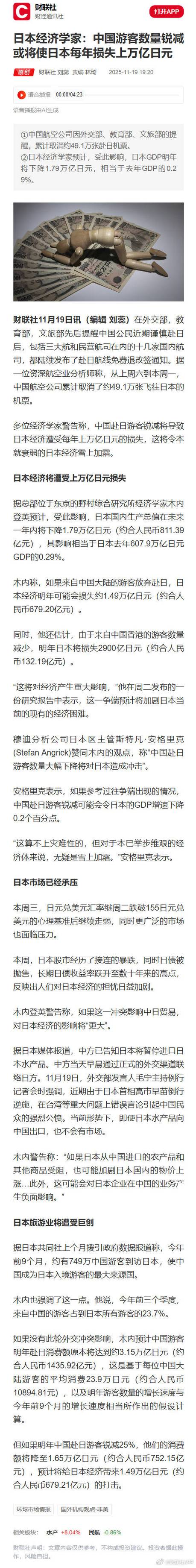 中国客减少，日零售商感受“繁荣削弱”