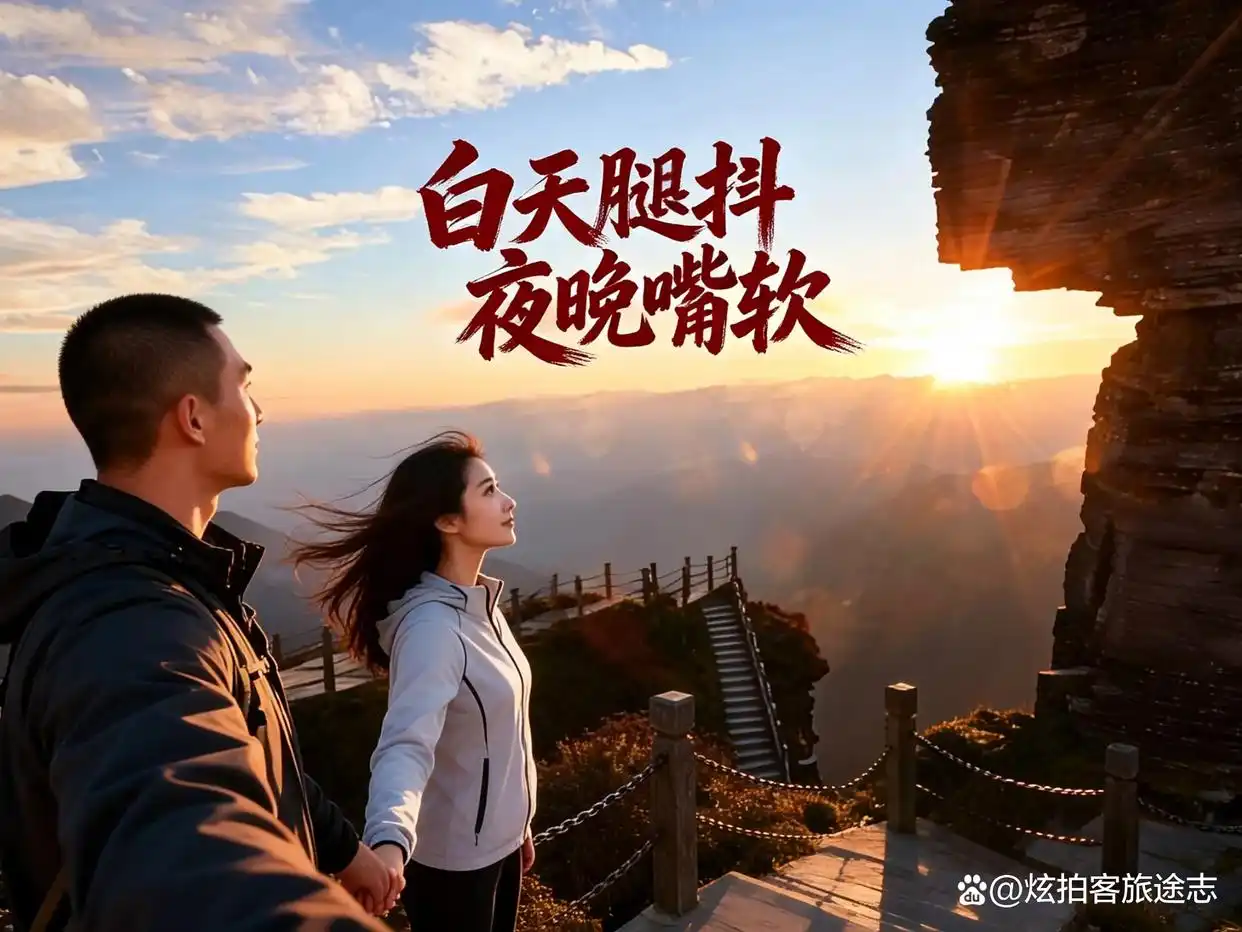 梵净山：白天爬得腿发抖，夜晚吃得嘴发软