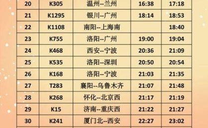 G6508列车时刻表及途经车站查询吗？