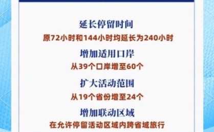 题：“China Travel”升级！中国过境免签政策全面放宽优化