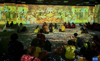 “华彩万象——石窟艺术沉浸体验”展览受到台湾观众欢迎