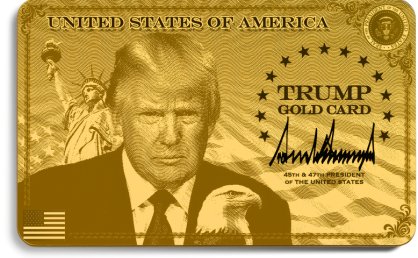 特朗普启动“黄金卡”签证计划，个人申请费100万美元