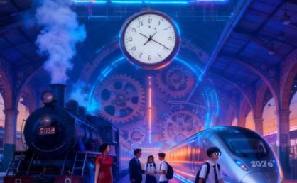 天水2025次时光列车到站，换乘G2026次启程新年