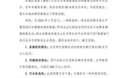小红书客服回应被丽江古城喊话审核“避雷帖”：商家可举报