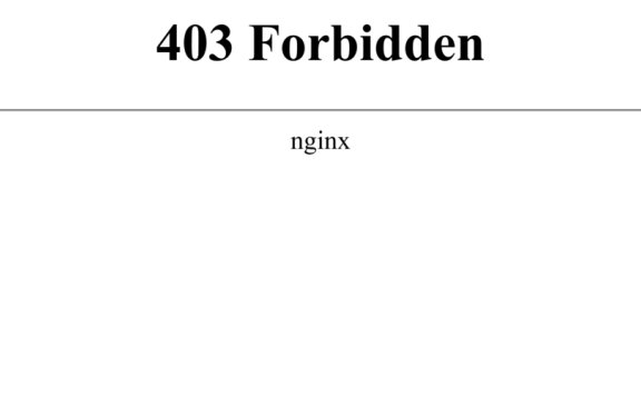 403 Forbidden