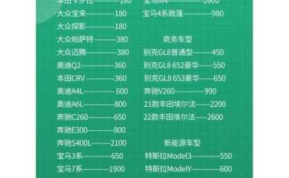 厦门租车价格是多少？