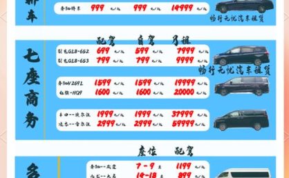 北京租车月价分享