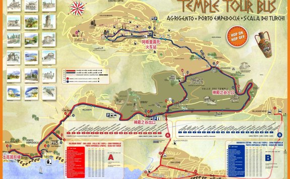 观光巴士 —— 串联神殿之谷 / 土耳其阶梯的最佳公共交通